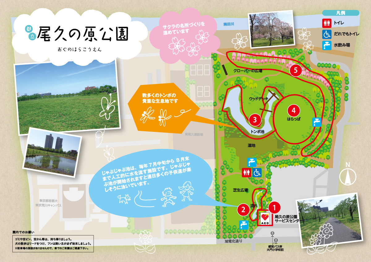 尾久の原公園MAP