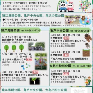 ７月のイベント情報